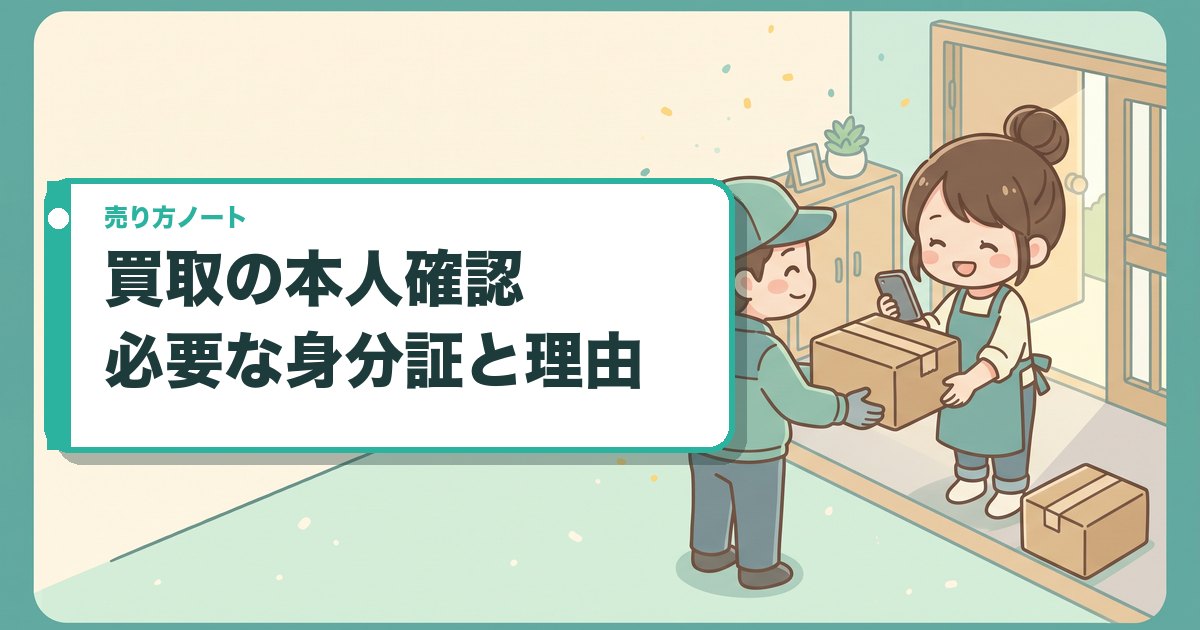 買取の本人確認|必要な身分証と理由