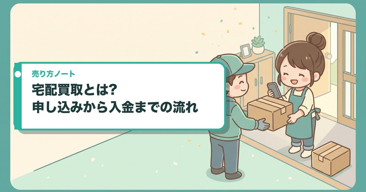 宅配買取とは?申し込みから入金までの流れ